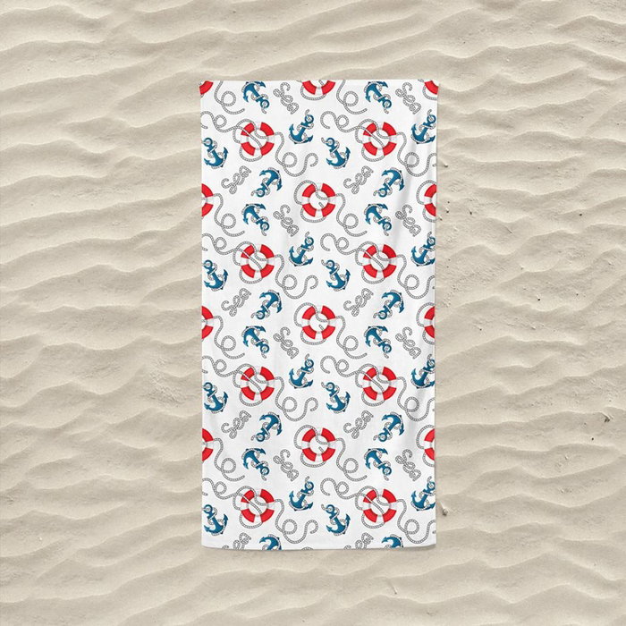 Mijölnir Toalla de Playa Marin Desenli Multicolor